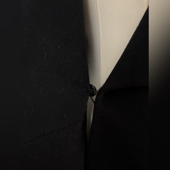 Cole Haan Women's Signature Wool Blend Wrap Coat Black Size 12 - Picture 15 of 16